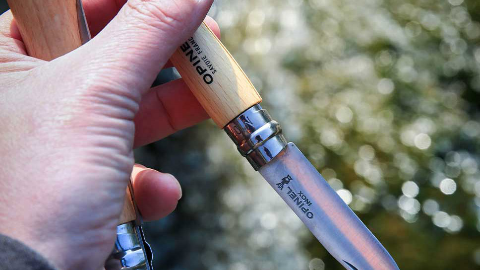 Opinel N°07 Inox Natural blister - klasyczny składany nóż
